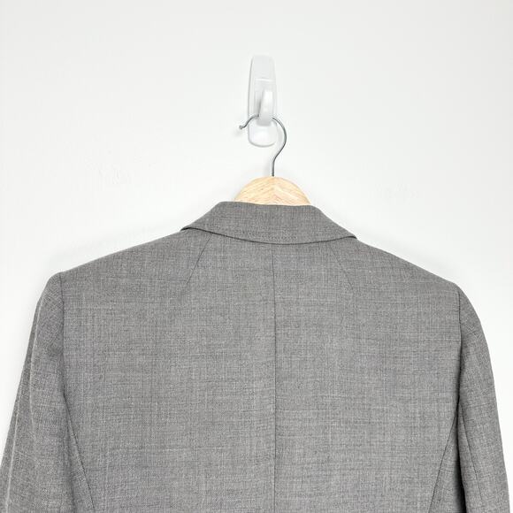 J. Crew Wool Schoolboy Blazer Gold Buttons | Light Gray | SZ 4 - Picture 6 of 11